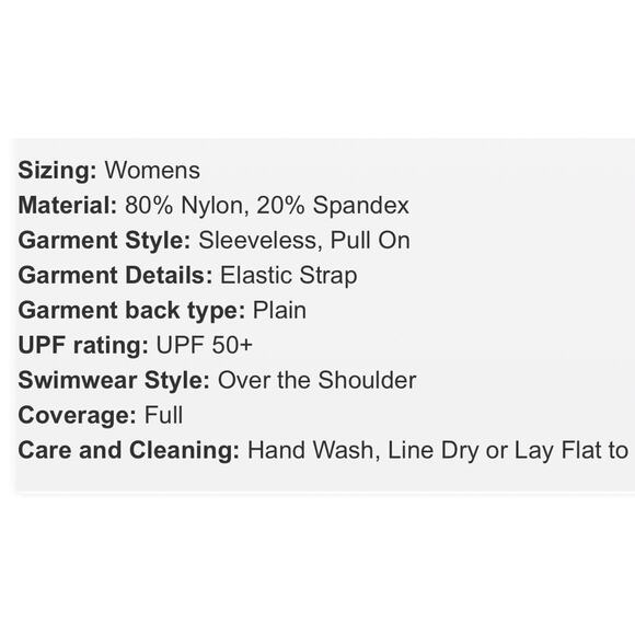 Women's UPF 50 Double Strap Asymmetrical One Piece Swimsuit Aqua Green 17 NWT - Picture 4 of 7